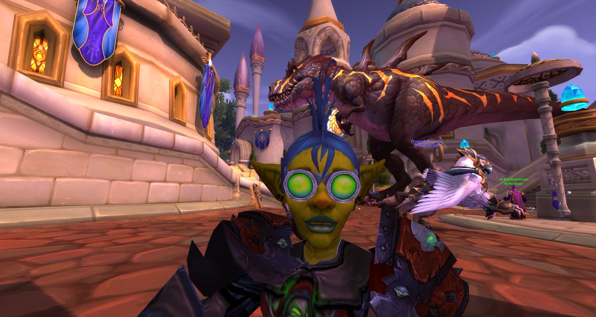 invaderkimbo_ST's tweet photo. Welcome to Jurrasic Dalaran! #Warcraft #trex #typical hunters https://t.co/NycBRyC72c