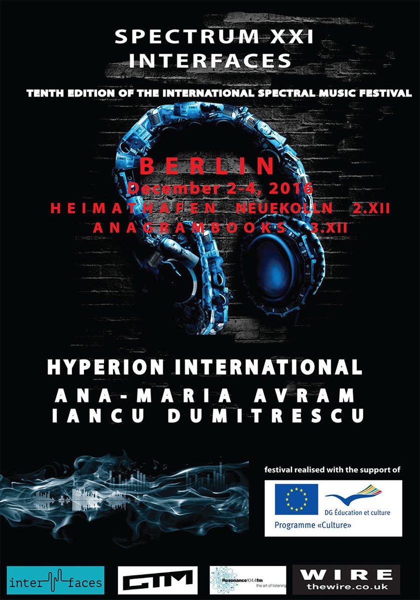 CTM Festival (@ctmfestival) on Twitter photo <a href="/spectrumXXI/">Ana-Maria Avram</a> Berlin pres. new works by Ana-Maria Avram & Iancu Dumitrescu w Hyperion Ensemble 2 Dec @HeimathafenNK – tinyurl.com/hzgd6pc <a href="/spectrumXXI/">Ana-Maria Avram</a> Berlin pres. new works by Ana-Maria Avram & Iancu Dumitrescu w Hyperion Ensemble 2 Dec @HeimathafenNK – tinyurl.com/hzgd6pc