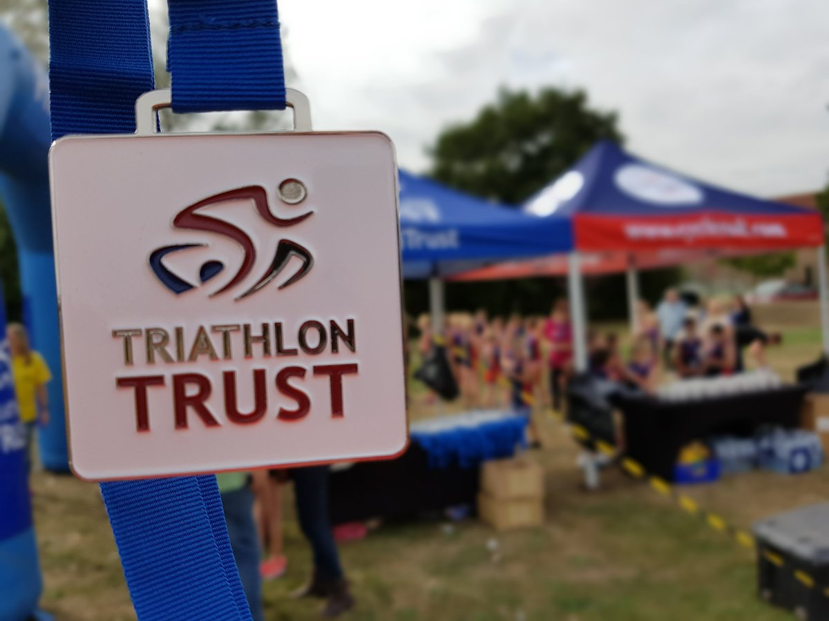 TriTrust's tweet photo. All the kids at our Essex event are going home with one of our amazing medals today thanks to @iamactivbod @IamLaraMorgan @dryrobe @KitBrix https://t.co/5lkM5UFZcj