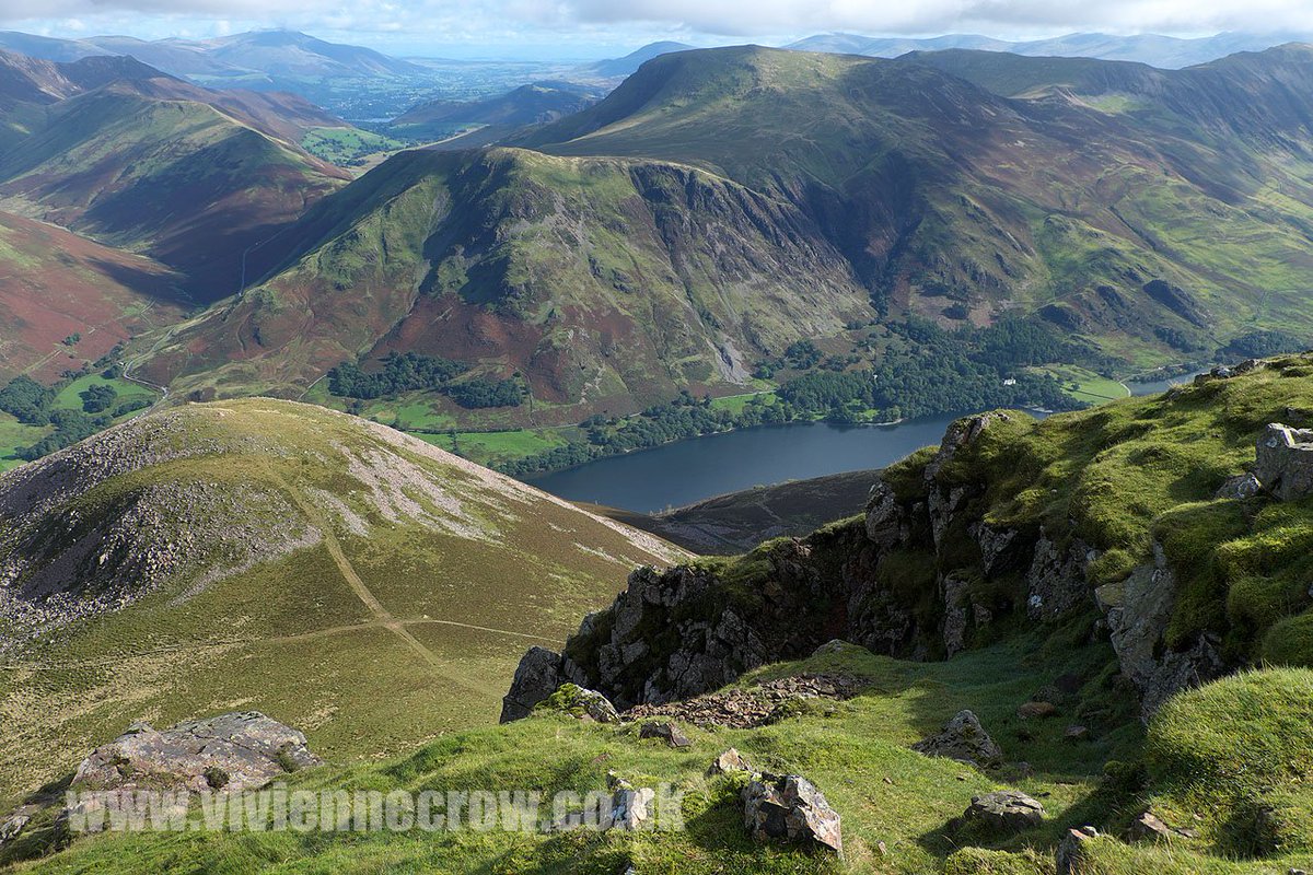 viviennecrow2's tweet photo. Grim out there today! But this is what the #LakeDistrict looks like on a good day. Taken from Red Pike above Buttermere earlier this month. https://t.co/VZ1VJr5zC9