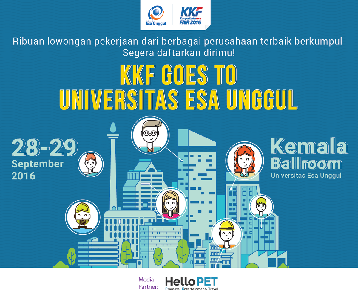 id_hellopet's tweet photo. Raih kesempatan bekerja di perusahaan ternama di Indonesia#KKFESAUNGGULsolusi kamu! https://t.co/cPW0F4X8n5