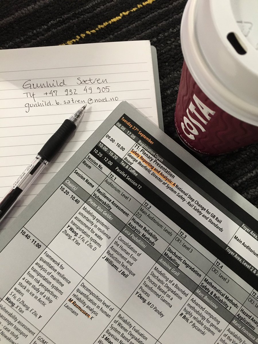 gunhili's tweet photo. GB rail introduces #esrel2016 day 2. A good start! https://t.co/SZhe1esx5J