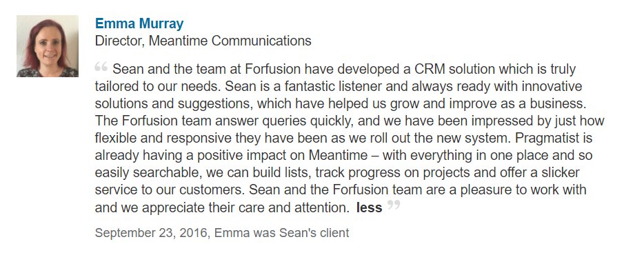 Pragmatist_CRM's tweet image. We love this testimonial from @MeantimePR! Is it time your #PR agency took the pragmatic approach to #PRWorkflow?