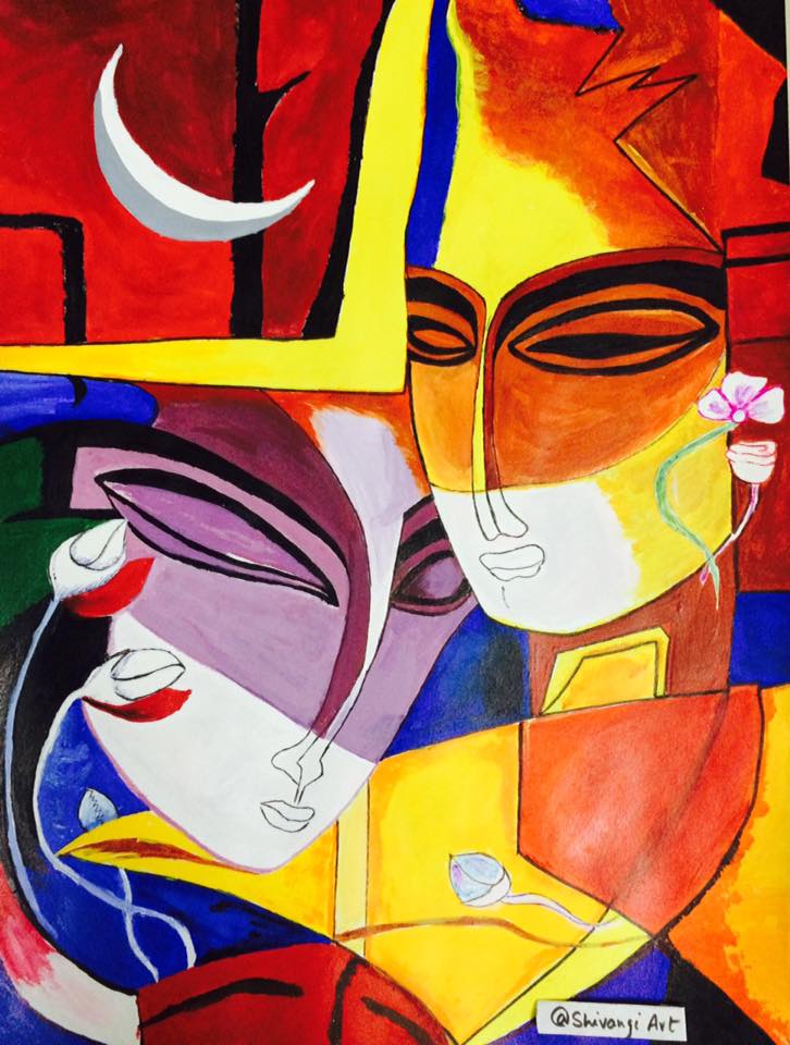intellectshivi's tweet photo. #picasso #style #acrylicpainting #AcrylicOnCanvas Size: 12" x 16" #shivangisharmaart #sketchforyou #sketch4you https://t.co/EZ0sWiYmoK