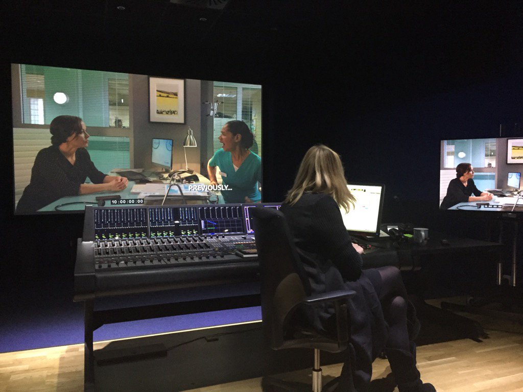 meamandamealing's tweet photo. In the dub for my @BBCCasualty directorial debut. @WFTV_UK @Directors_UK https://t.co/sqTLM1YBNf