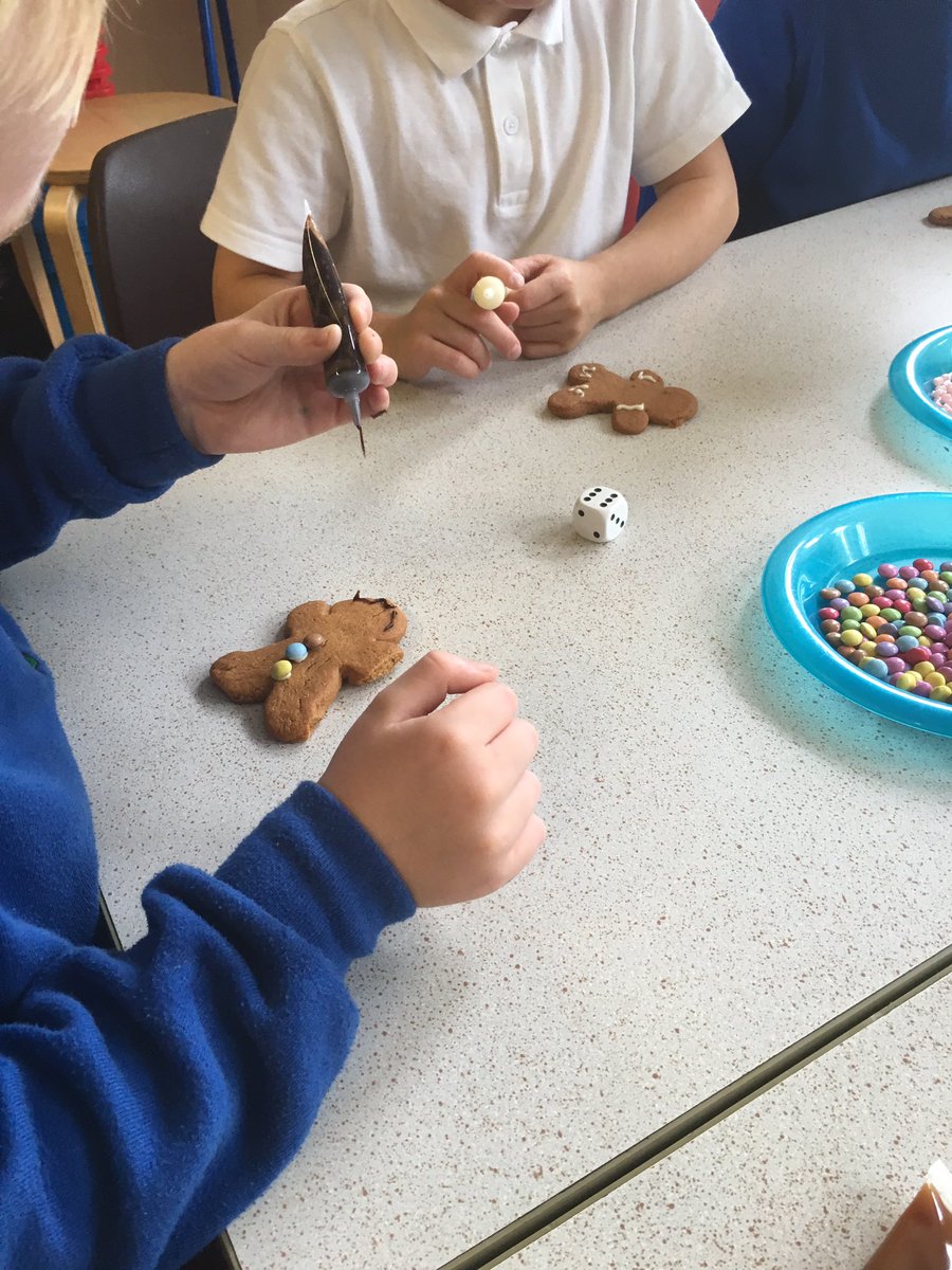 rhwsprimary's tweet image. Decorating our gingerbread men #numeracyframework