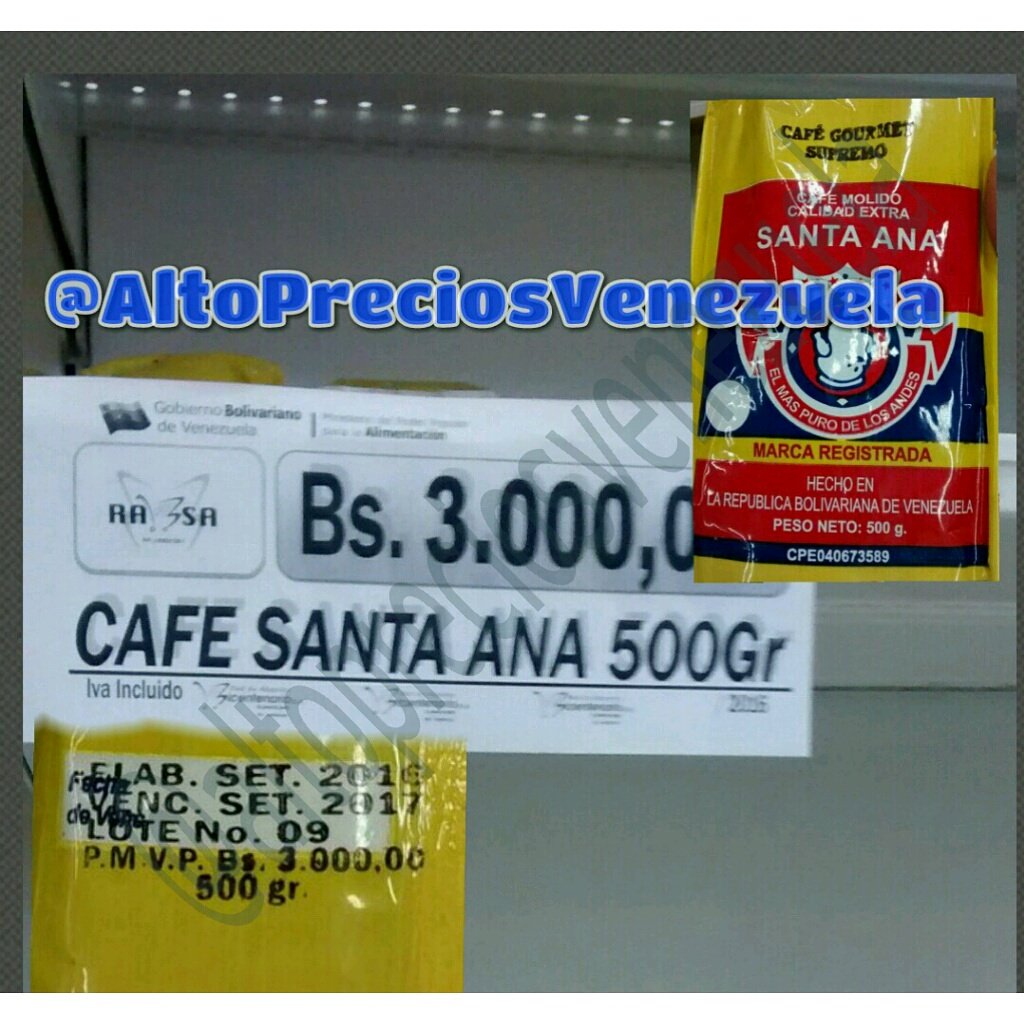 Café | Foto: @AltosPreciosVenezuela