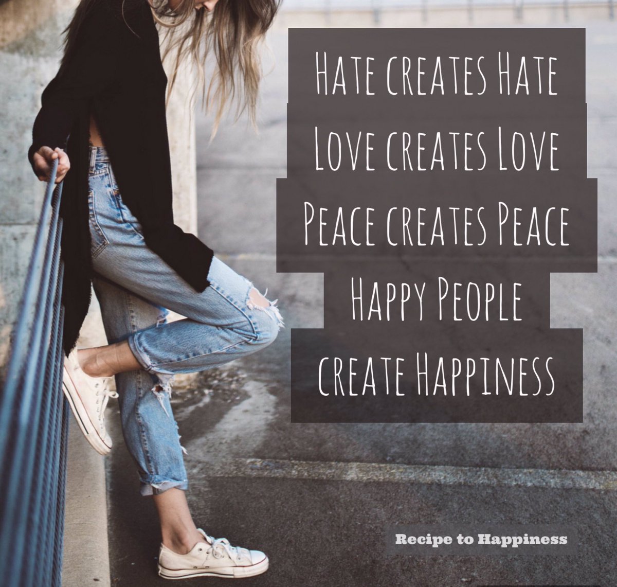 reciptohappines's tweet photo. Hate creates Hate. Love creates Love. Peace creates Peace. Happy People create Happiness ❤️ https://t.co/eHzH8Ro6kV