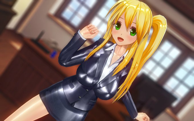 金髪スーツ
生足たまりませんわ

#CM3D2 #カスタムメイド3D2 