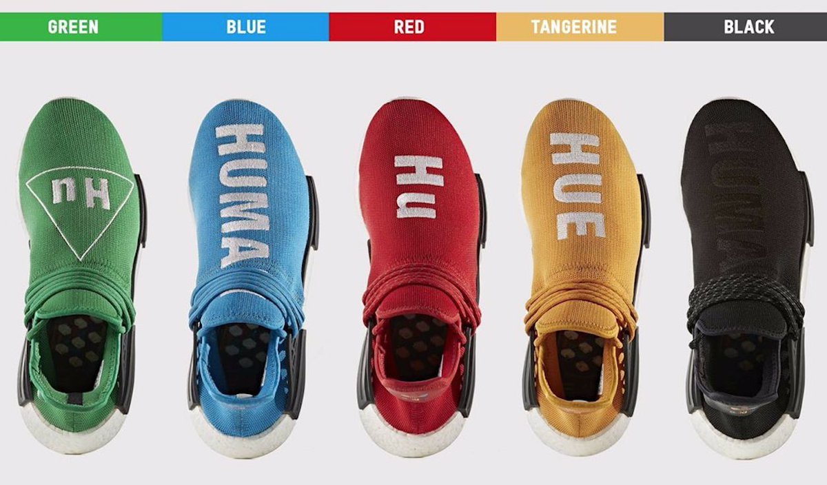 human race blue and red