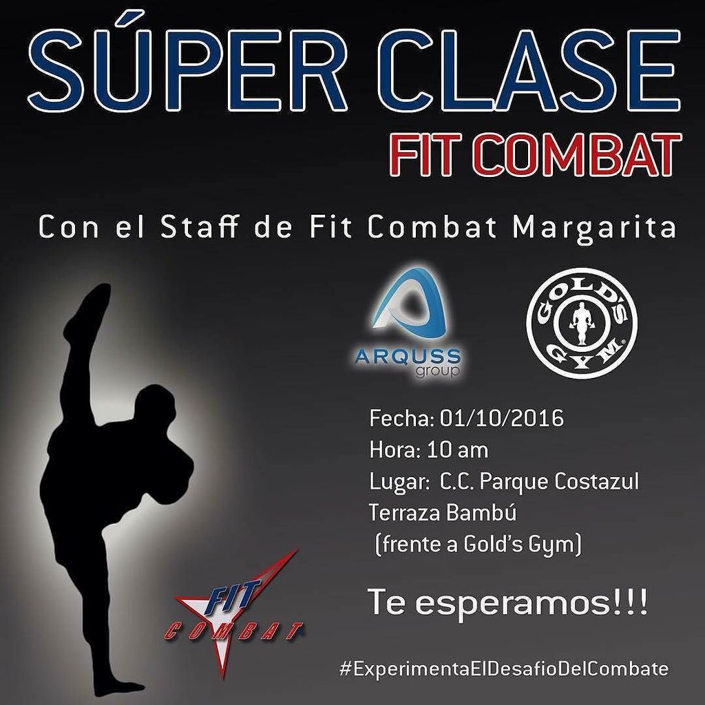 eventosenlaisla's tweet photo. -  Comienza la cuenta regresiva! #arquss_group @fitcombatmargarita y #goldsgymve TE INVITA… https://t.co/SlRGCSbm8o https://t.co/UzUaf4mgue