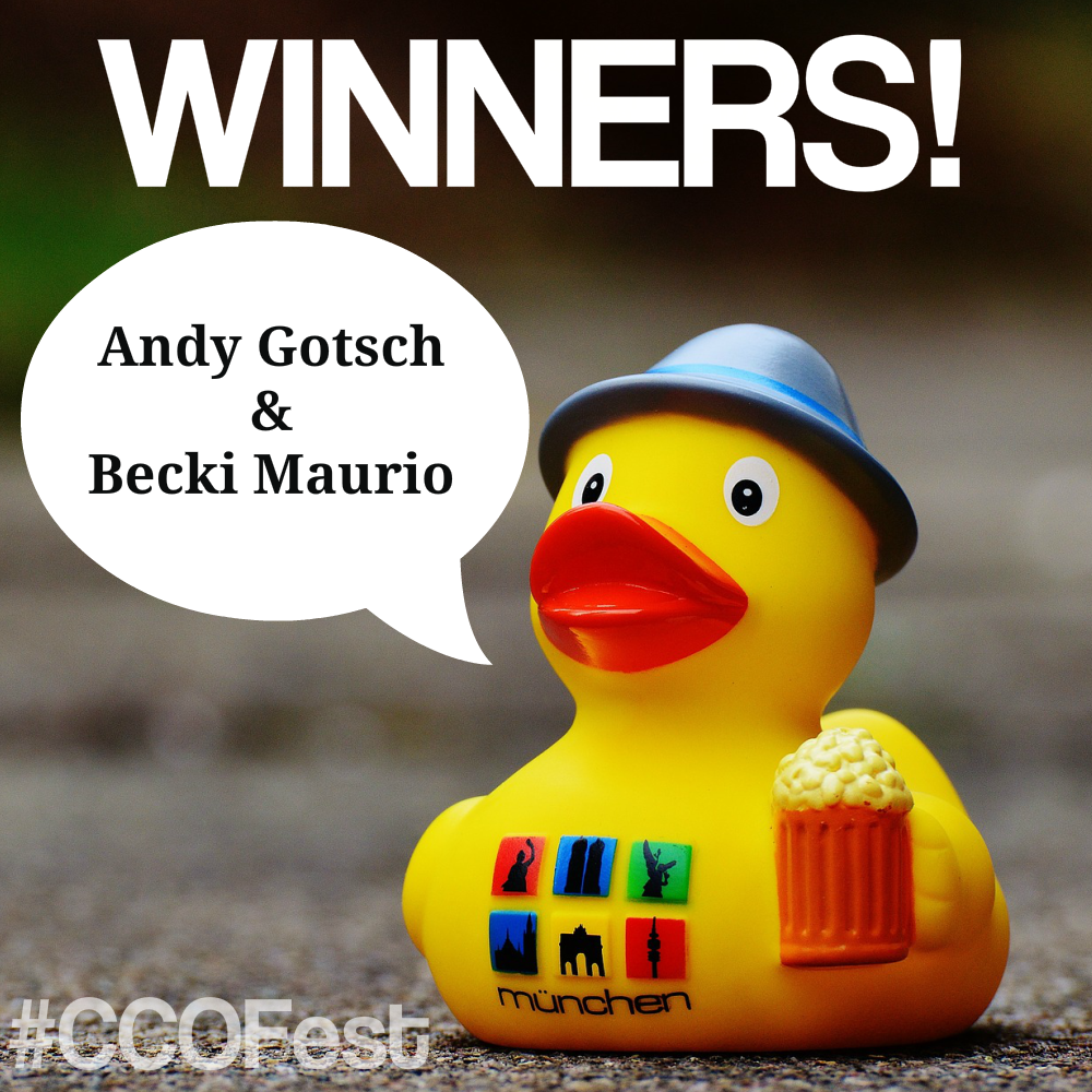 OktoberfestROCC's tweet photo. Congratulations to this week's winners, Andy and Becki! Thank you for liking our Facebook page and playing! #CCOFest https://t.co/obevGHELmm https://t.co/VCfCXGy8J8