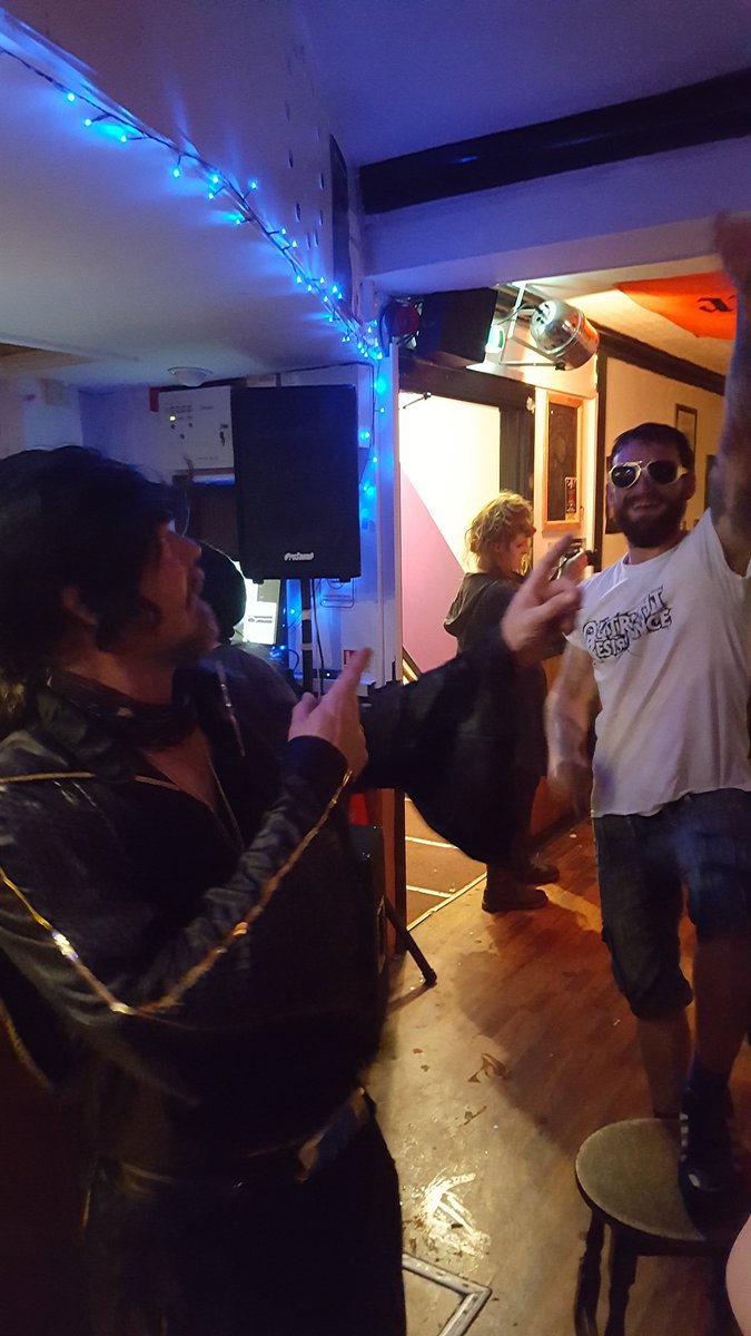 Cheers Sara &amp; Matt @CrowleysRockBar Was a blast to make noise with <a href="/Fury/">fury</a> &amp; @SpreadingTheDisease last Saturday. Guest appearance from Elvis!