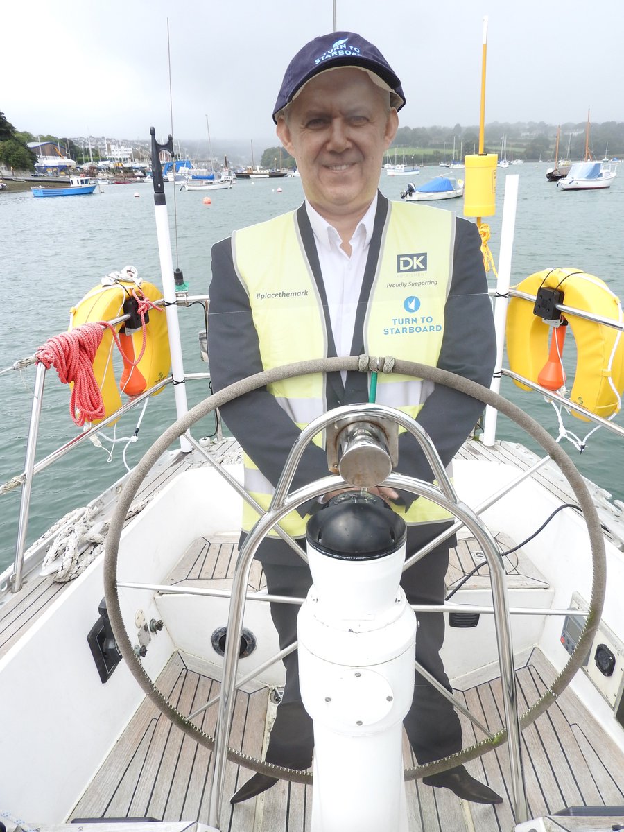 turntostarboard's tweet photo. Spotted! #placethemark has just sailed into Falmouth! @RobinBuxton @DKFulfilment #support #military #veterans https://t.co/eTIKlmGt8V https://t.co/E9qCInMrtq