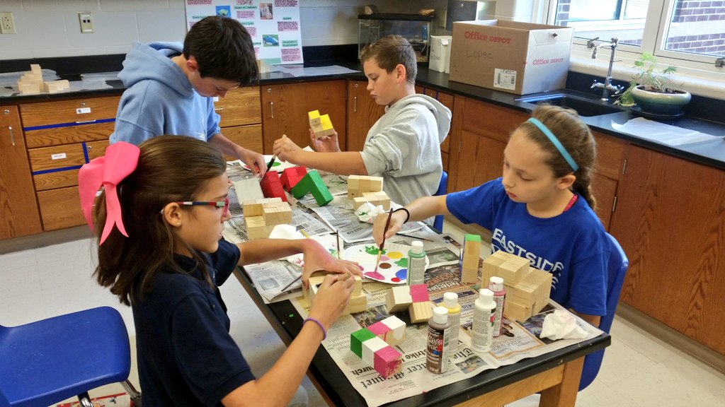 Eastside_PLTW's tweet photo. Wrapping up Lesson 2.1 Building Blocks- so much fun! @SOARwithPRIDE @PLTW_KY #PLTW https://t.co/mmSkPOB9cq
