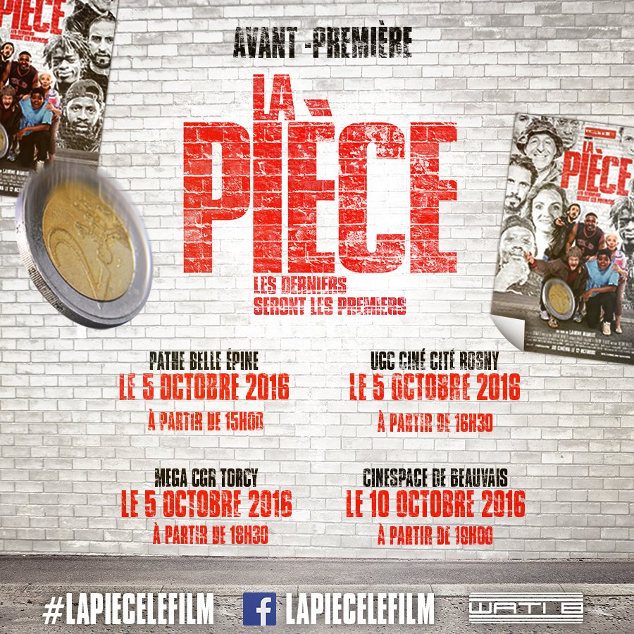 Watibonline's tweet photo. Dès la semaine prochaine, début de la tournée des avant-premières pour le film #LaPièce !
Qui sera présent ? https://t.co/ZSq9yvKPuY