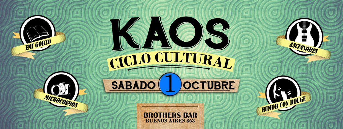 KAOSinterior's tweet photo. Este Sábado en Córdoba: Segunda edición del #CicloCulturalKAOS. Un encuentro entre los artistas y el público.
+info https://t.co/qCushL42u0 https://t.co/UEmJoWBoRx