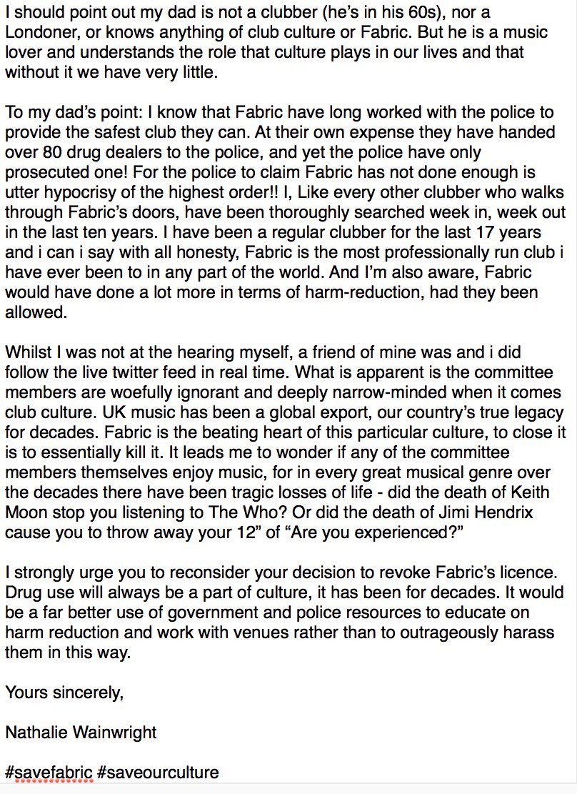 little_weasel1's tweet image. @fabriclondon I lost my brother to a drug overdose in a club.My dad &amp;amp; I are lobbying to #SaveFabric #saveourculture here's our letter