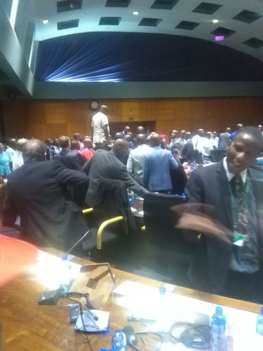 EFFtshwaneWd80's tweet photo. #CurrentSituation @MYANC hooligans disrupting the council sitting @CityTshwane council chamber
#PowerGone https://t.co/JEcx3mGSJ2