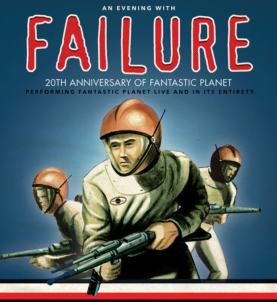 granadatheater's tweet photo. Every. Single. Song. Live. In. Order.

Yup. @Failure will be doing the above on 10/10 to celebrate 20 years of "Fantastic Planet". https://t.co/wfD0G70qUL