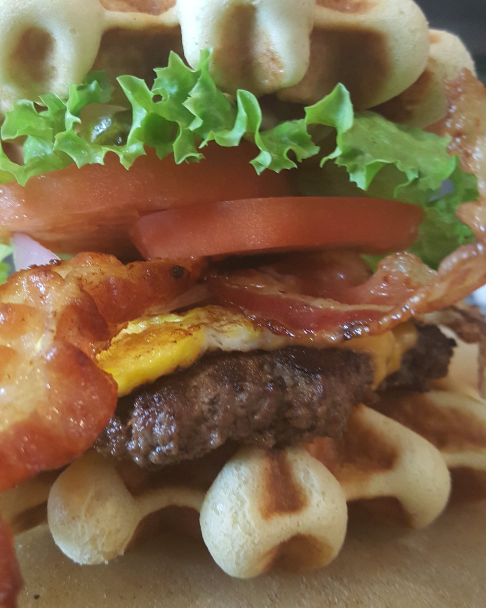 J&amp;K Style Grill Waffle Burger combo $9 lunch special. Jandkstylegrill.com order yours on line today.