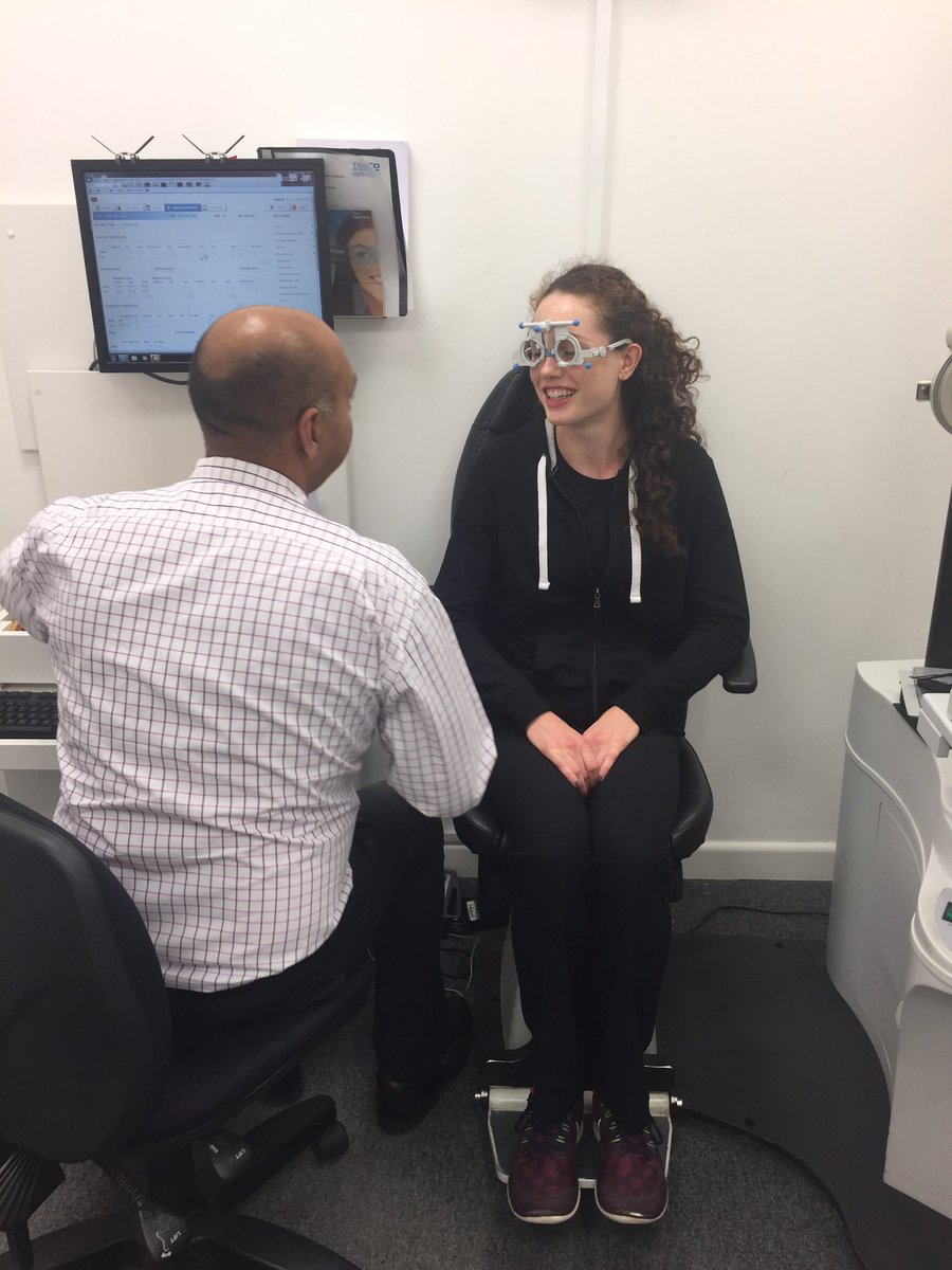 Bdrake92's tweet photo. Discovering a new department today, I am pleased to report Charlotte has 20:20 vision #noglassestoday #tescoEC @TescoEC https://t.co/u7O5n2Powq