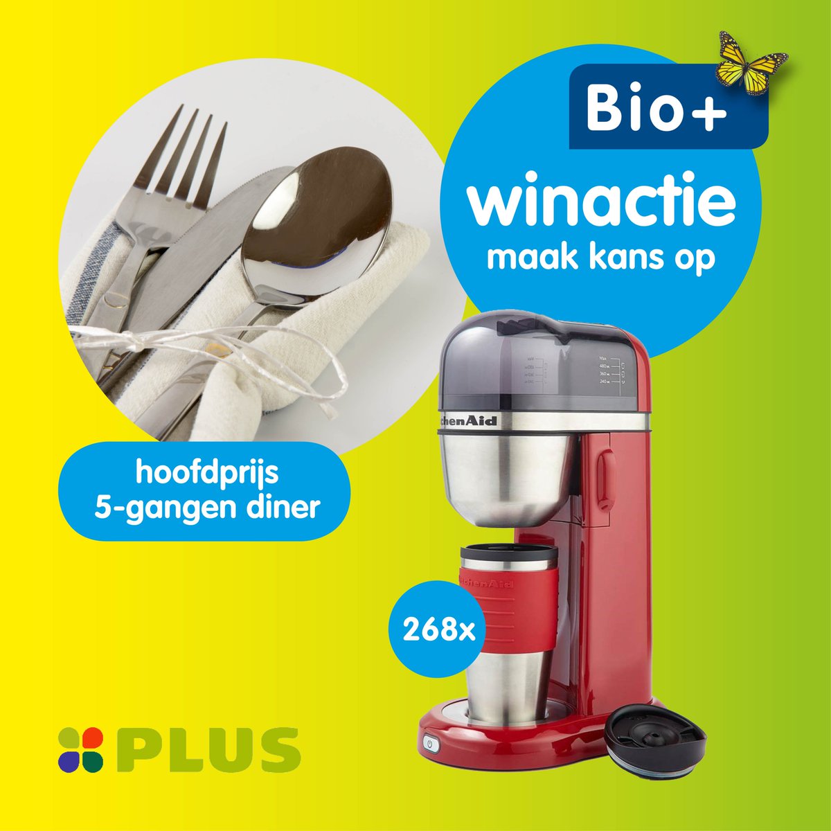Koop 18 september t/m 1 oktober 2 Bio+ producten bij PLUS en win! Meer info: plus.nl/bioplus