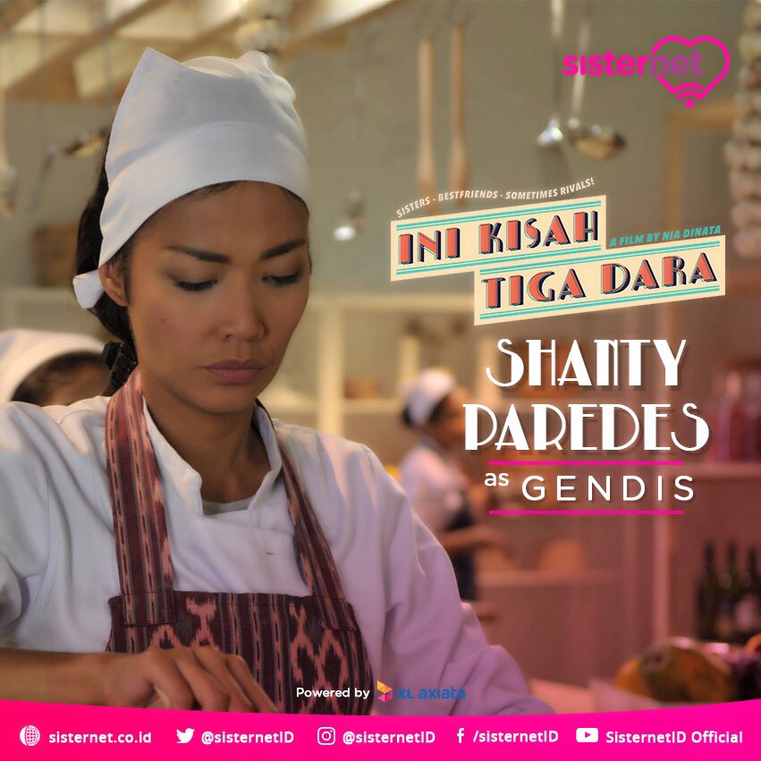 Kamu mau tau gimana saya memerankan "Gendis" kakak pertama dari 3 Dara? Ntn filmnya!! #inikisah3dara