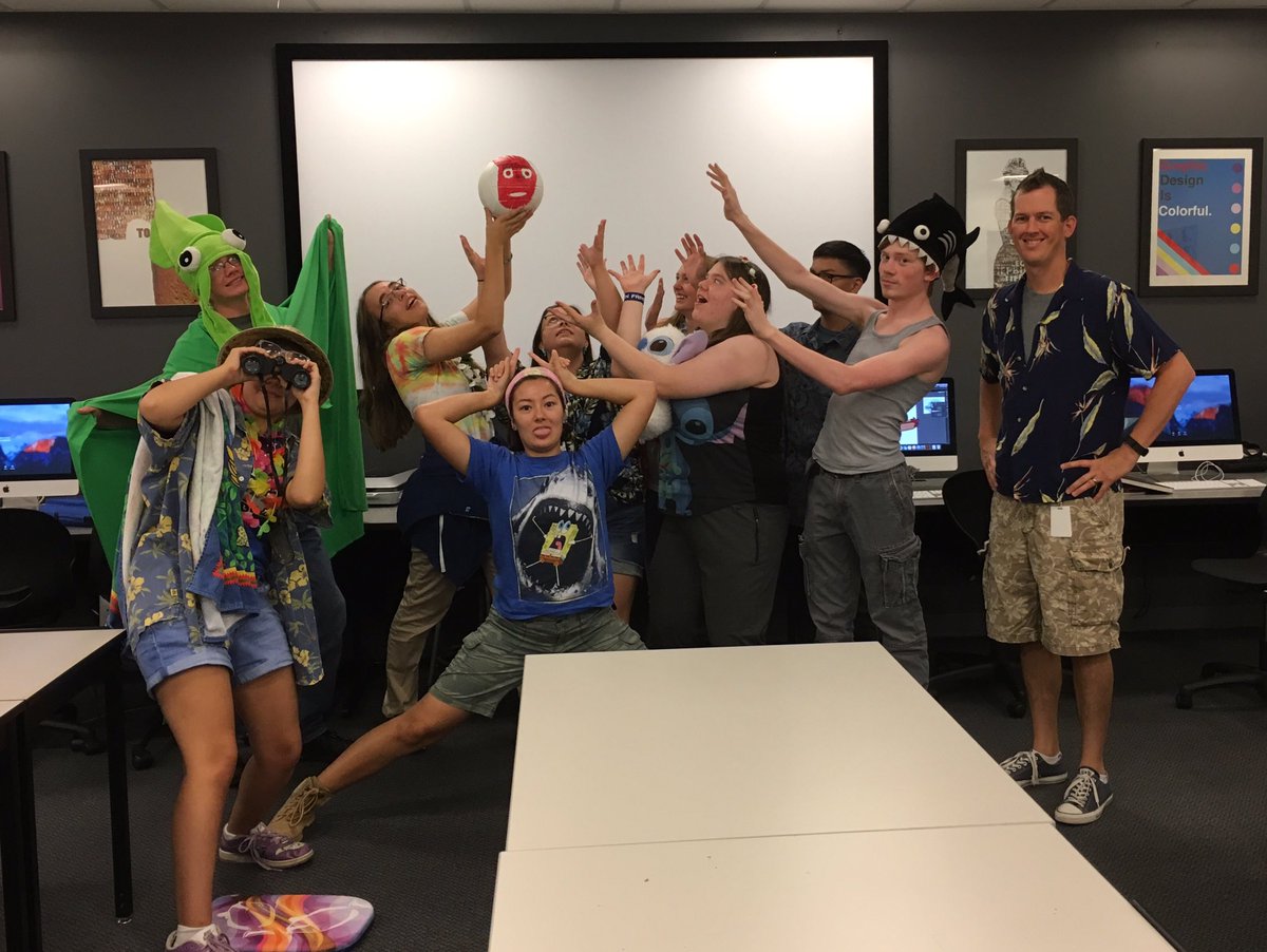 the_netterville's tweet image. e-Communication animation student ready for Hawaii!!! #ONWHC16 #eCommunication #moana #ohana
