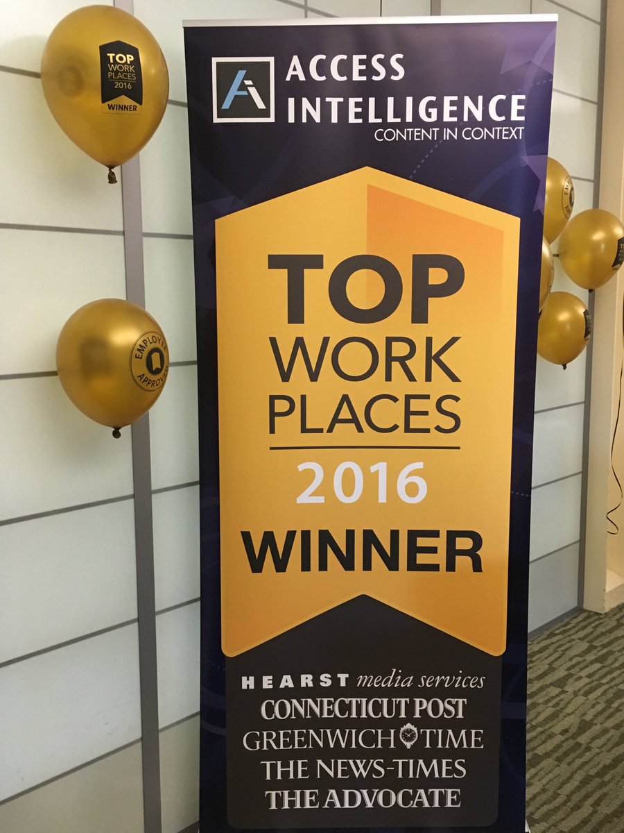 accessintel's tweet image. We’re so excited that we were, once again, recognized by @Hearst as one of the 50 #topworkplaces in Southern CT!  ow.ly/4S2l304Ad7s
