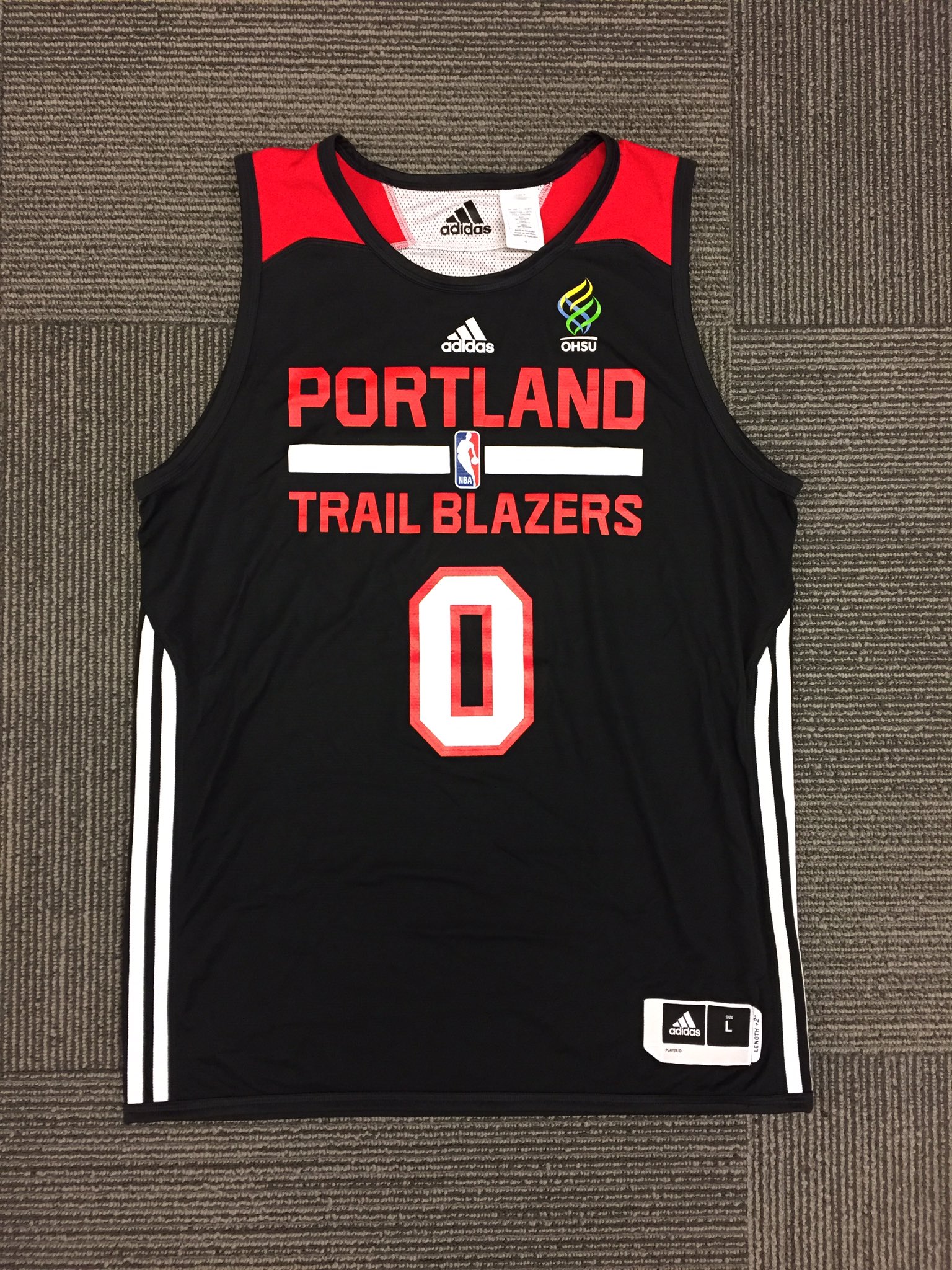 portland trail blazers practice jersey