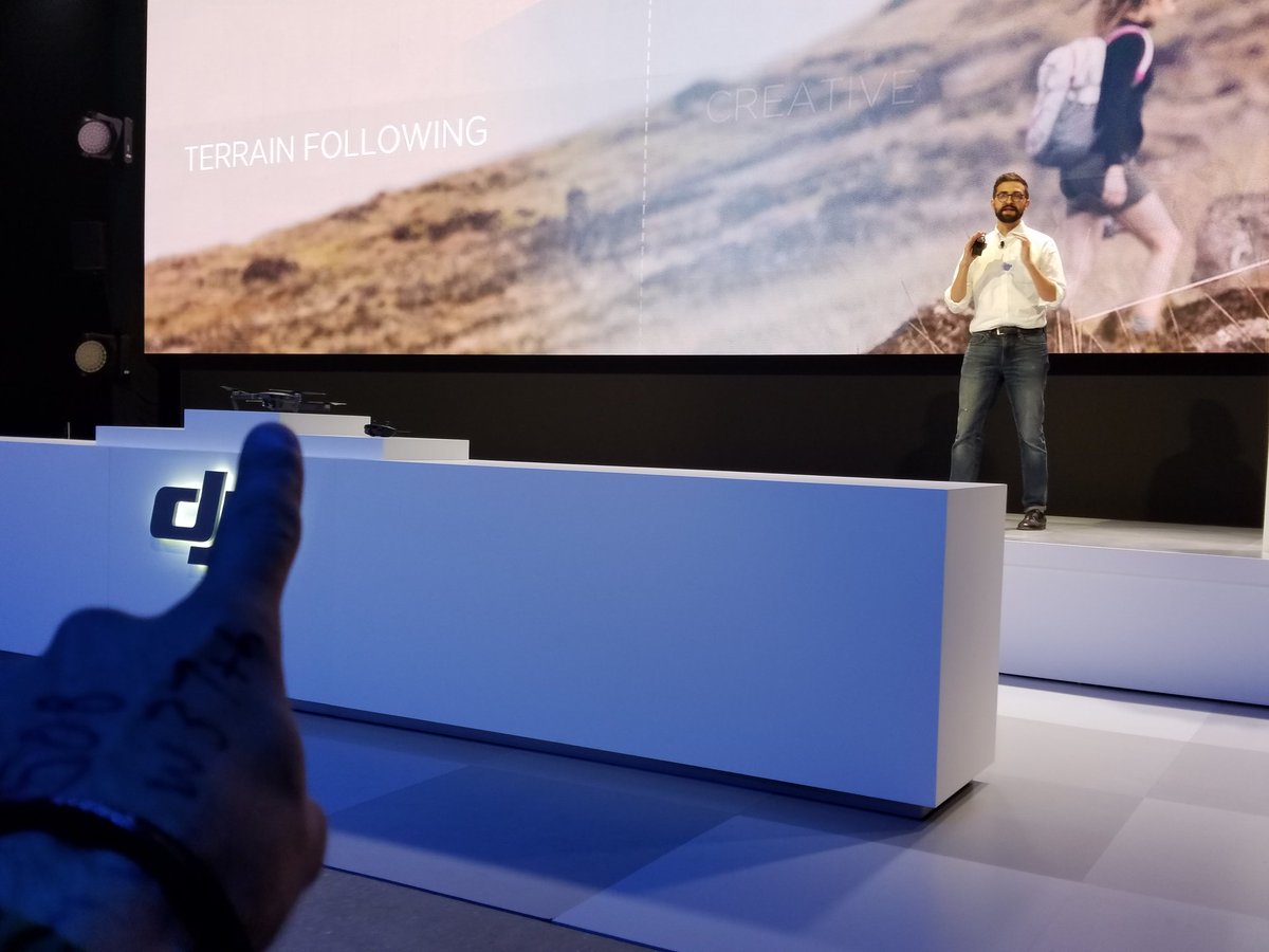 Casey's tweet photo. New tiny 4k drone from DJi. OMG https://t.co/ZRqZtsIORf