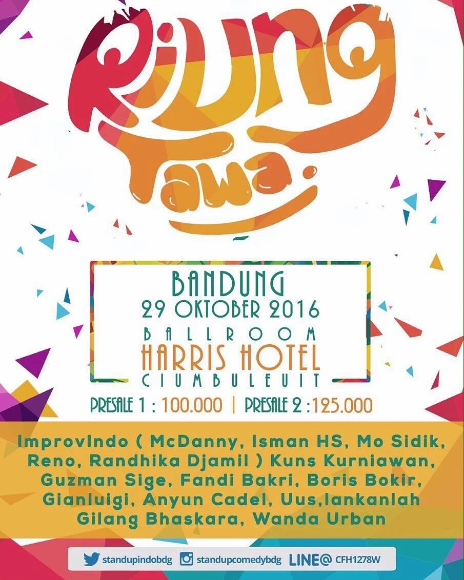 Yuk ah rameken. #riungtawa2 tanggal 29 oktober 2016. Cek TL nya di <a href="/StandupIndoBdg/">StandUpIndo Bandung</a>