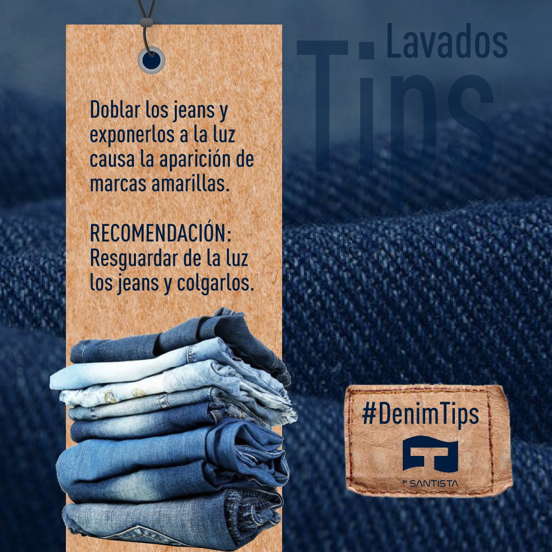 SantistaJW's tweet photo. #DenimTips
Resguardar de la luz los jeans y colgarlos. โ๏ธ๐#denim #consejos #jeans #proteccion #cuidarlasprendas #tips #martesdeconsejos https://t.co/9I1gR9yiYw