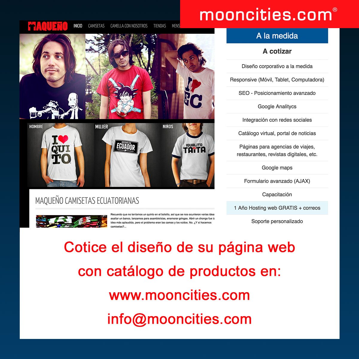 sitio_web_quito's tweet photo. Cotice el diseño para su página web empresarial con nosotros #mooncities #DiseñoWebEcuador #Quito https://t.co/Xr7f06A5DC https://t.co/MmO9mdl6yh