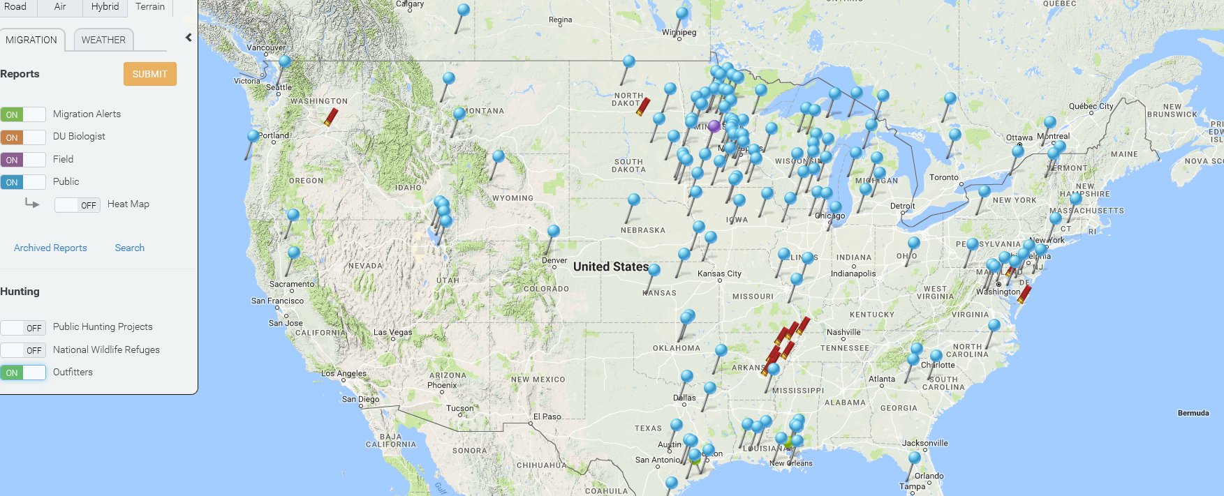 Ducks Org Migration Map Ducks Unlimited On Twitter: "Find Migration Updates And Plan A Trip W/ New  Outfitters Layer On The Du Migration Map. Https://T.co/Pnwoj8Sbhc #Migration  #Hunting Https://T.co/Uiwgztnvgh" / Twitter