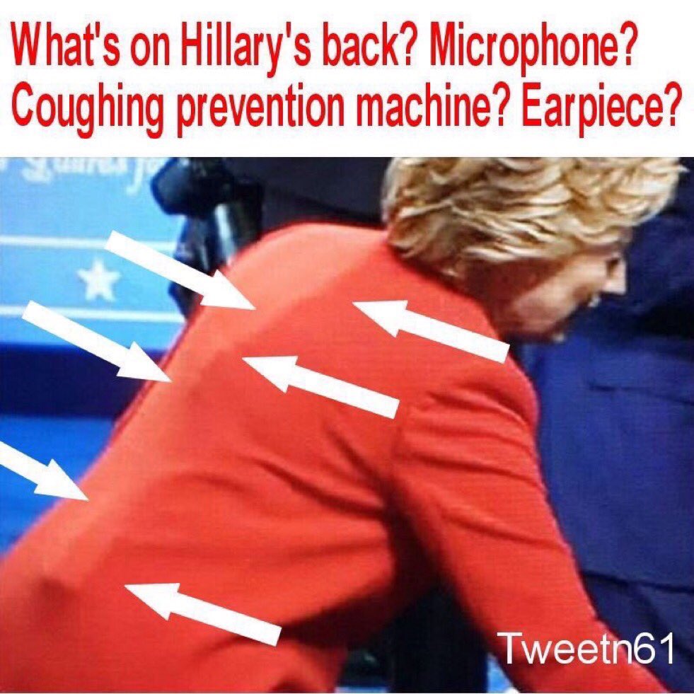 Was Hillary Clinton wearing defibrillator during debate?