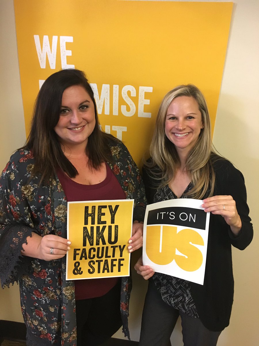 NVP Center at NKU (@nvp_center) on Twitter photo The first staff members to take the pledge this morning #ItsOnUs #ItsOnUsNKU <a href="/NVP_Center/">NVP Center at NKU</a> <a href="/NKUGreeks/">NKU FSL Office</a> <a href="/nkuedu/">Northern Kentucky University</a> <a href="/ItsOnUs/">It's On Us</a> The first staff members to take the pledge this morning #ItsOnUs #ItsOnUsNKU <a href="/NVP_Center/">NVP Center at NKU</a> <a href="/NKUGreeks/">NKU FSL Office</a> <a href="/nkuedu/">Northern Kentucky University</a> <a href="/ItsOnUs/">It's On Us</a>