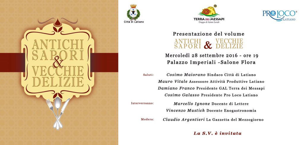 ProLocoLatiano's tweet photo. Presentazione del volume #Antichisapori #vecchiedelizie #tradizioni #domani #Saloneflora https://t.co/wofeBK5jSL