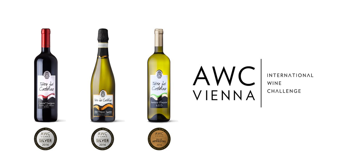 #AWCVIENNA #SILVERMEDAL #ASOLOPROSECCO  #SILVERMEDAL #CABERNET #BRONZEMEDAL #INCROCIOMANZONI @TerreCastellaz