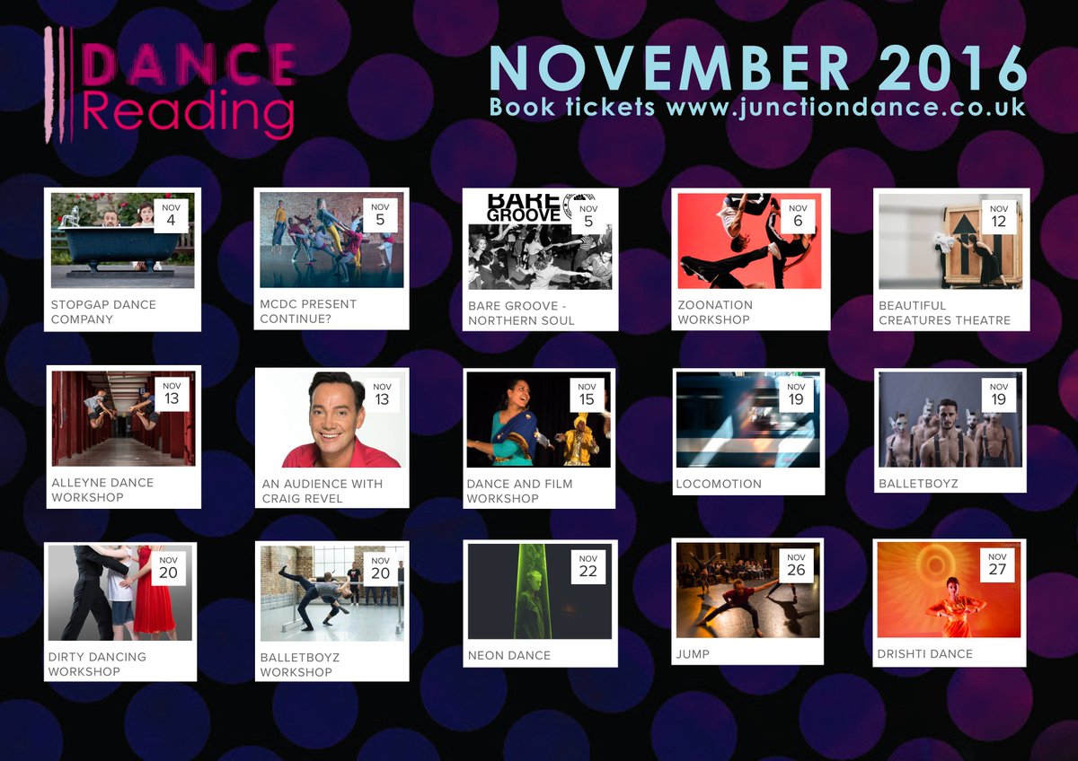 New events added to the exciting Dance Reading programme #GetInvolved