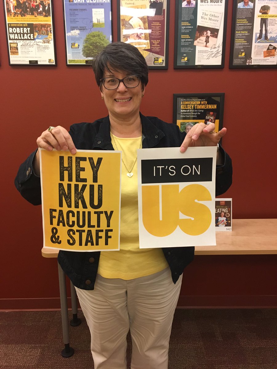 NVP Center at NKU (@nvp_center) on Twitter photo Director of First-Year programs supporting the #ItsOnUs campaign! <a href="/nkuedu/">Northern Kentucky University</a> <a href="/NKUGreeks/">NKU FSL Office</a> <a href="/ItsOnUs/">It's On Us</a> #ItsOnUsNKU Director of First-Year programs supporting the #ItsOnUs campaign! <a href="/nkuedu/">Northern Kentucky University</a> <a href="/NKUGreeks/">NKU FSL Office</a> <a href="/ItsOnUs/">It's On Us</a> #ItsOnUsNKU