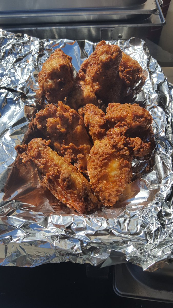 Buttermilk fried chicken!! Tasty, tender and even goes great with our Red sauce! #goodeats #carolinamikes #bbq