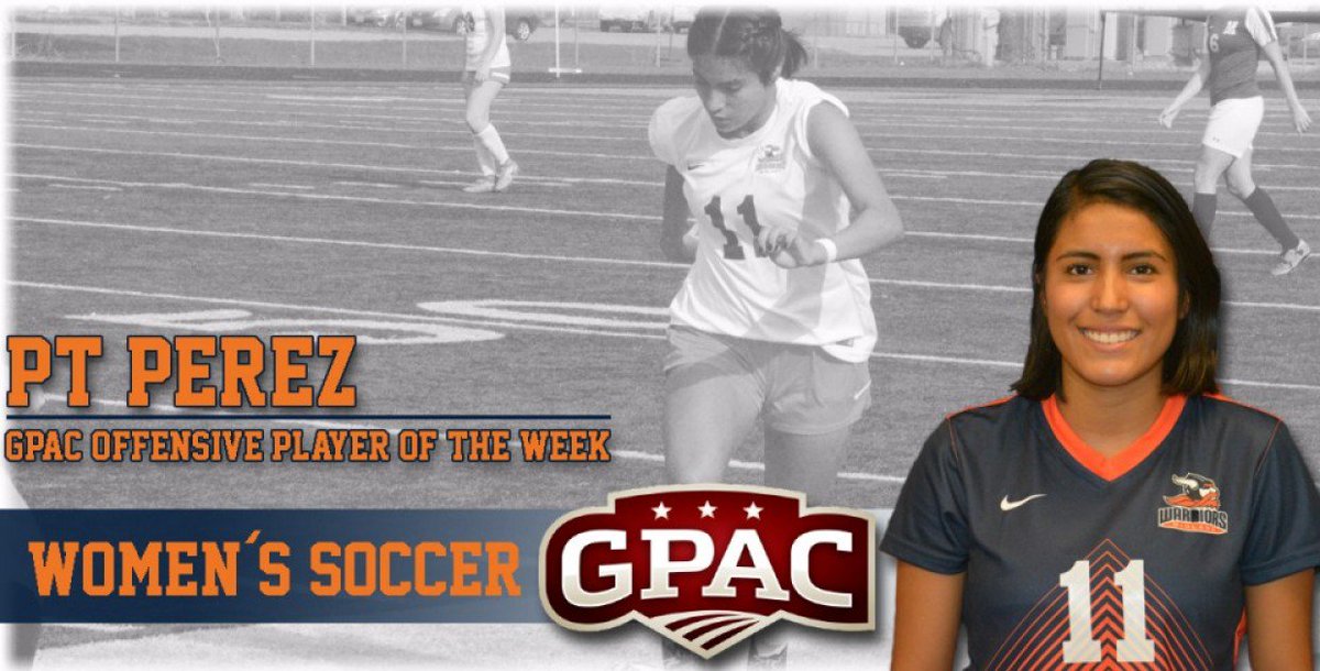 Midland_Sports's tweet photo. Midland - New Article - Perez named GPAC Women’s Soccer Offensive Player of the Week
 - https://t.co/1uny94JVWZ https://t.co/FXWjukbVBb