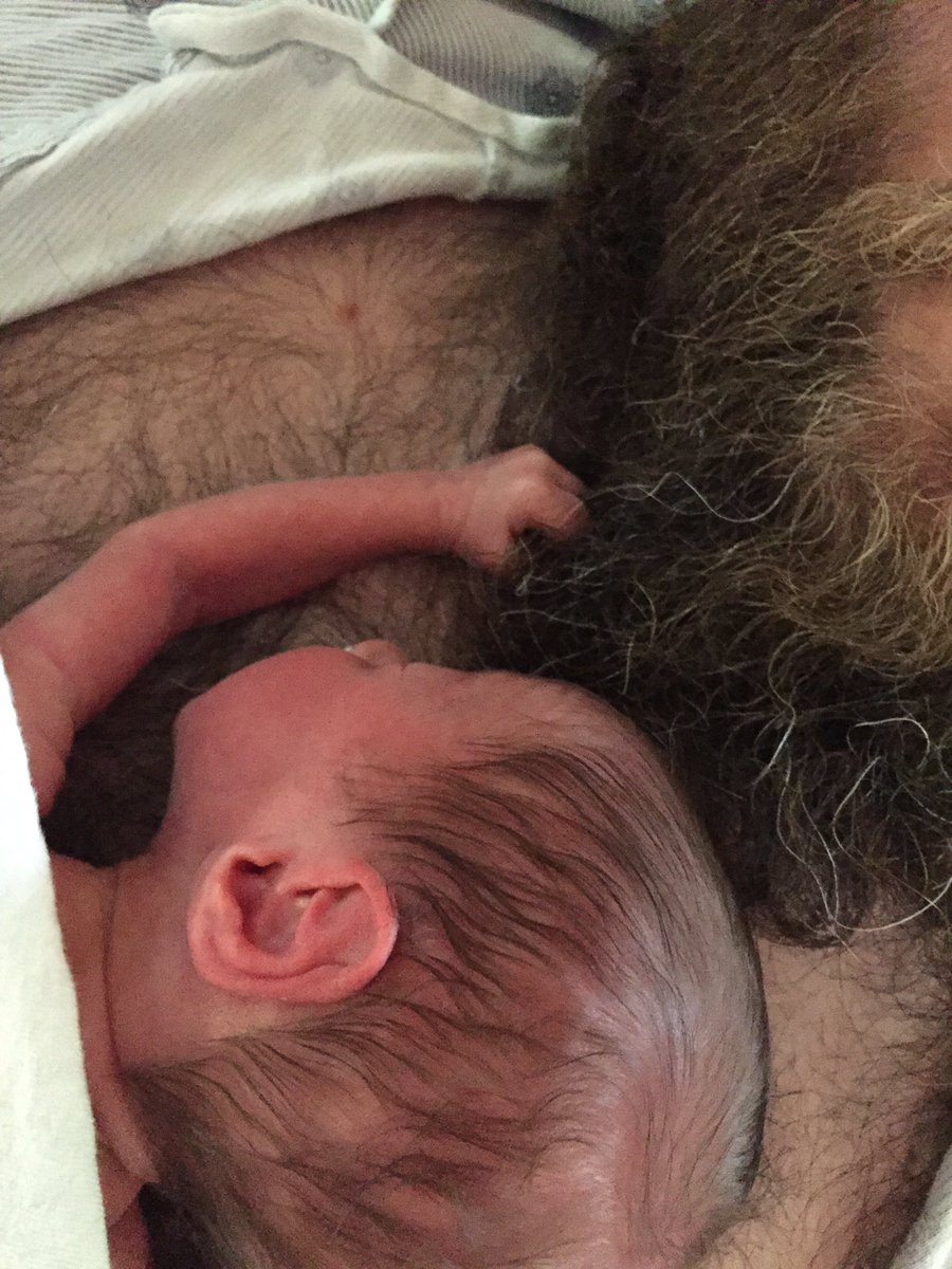 tweber912's tweet photo. At the NICU holding one of my boys and he finally got him a hand full of beard lol #sweetbaby #warmbeard #dailyroutine https://t.co/DsPmEBGew1