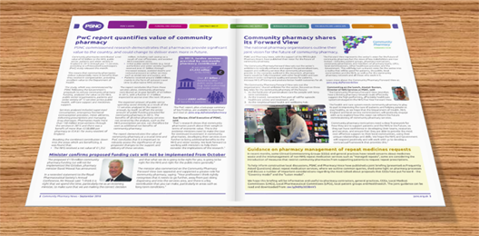 ComPharmEngland's tweet photo. Have you read September's edition of Community Pharmacy News (CPN)? Topics include #pharmacyflujabs and #CheckRx https://t.co/zyFHaYT5K9 https://t.co/JfUffR9YlR