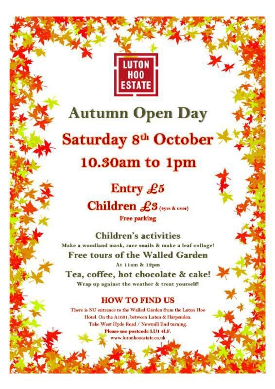 It’s the last 2016 <a href="/HoosGarden/">Hoo's Walled Garden</a> open day tomorrow but if you miss it there is one more chance to see the garden on Saturday 8th October