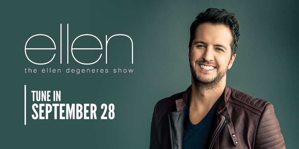 lukebryan's tweet photo. Luke’s joining @TheEllenShow tomorrow. Tune in and get ready to see him #MOVE. #MoveLikeLuke https://t.co/ekYzE3DU9F
