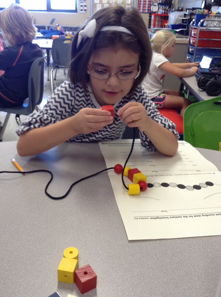 Today we are working on finding patterns in Math!