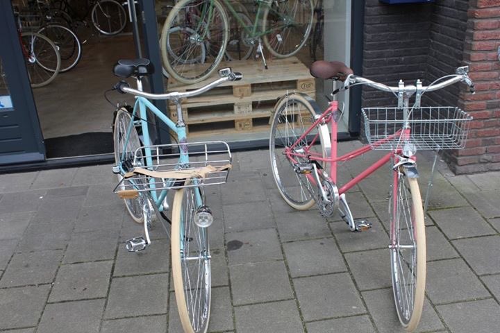 Two comfortable #city #bikes and also #unique #design #retro #vintage #bycicles #bike #custommade